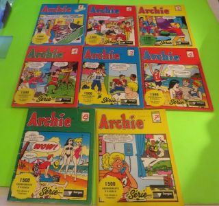 Archie Digest 1 - 8 Set Of 8 Sergaz Edition French HÉritage Édition Quebec 1988