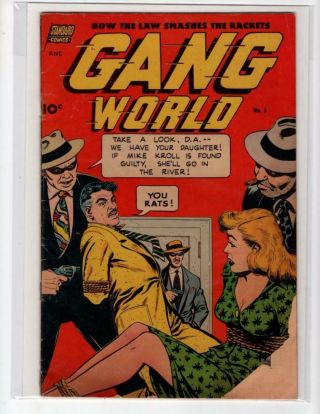 Gang World 5 Gga - Girl In Trouble & Peril - Bondage - Nick Cardy - Crime - 1952 - 1.  8