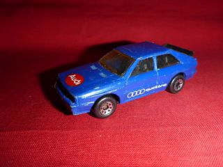 Matchbox 1982 Audi Quattro Blue Macau Vintage Toy Race Car