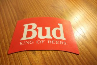 Vintage Replacement Acrylic Bud King Beers Insert For Neon Budweiser Bottle Sign