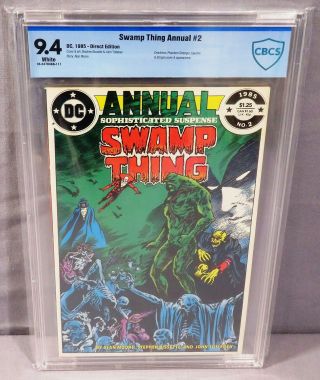 Swamp Thing Annual 2 (justice League Dark 1st App) Cbcs 9.  4 Dc Comics 1985 Cgc