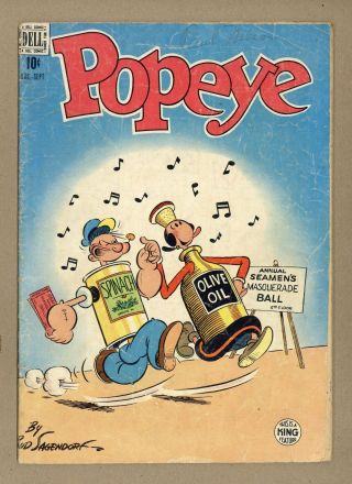 Popeye (dell/gold Key/king/charlton) 8 1949 Gd 2.  0
