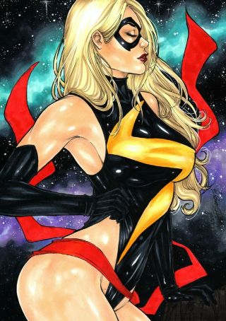 Miss Marvel (09 " X12 ") By Mariah Benes - Ed Benes Studio