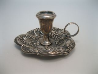 Old Gorham 324 Sterling Silver Chamberstick / Candlestick