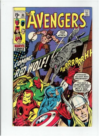 Avengers 80 1st Appearance Red - Wolf 1970