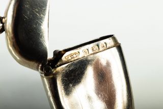 Antique Edwardian Sterling Silver Vesta Case Hallmarked - 1903