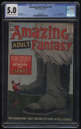 Adult Fantasy 14 Cgc 5.  0 Ow/w Pgs Last Issue Stan Lee Steve Ditko
