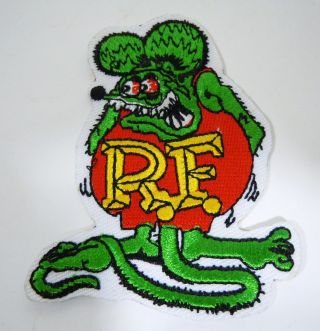 Rat Fink R.  F.  Iconic Embroidered Iron - On Patch - 3 "