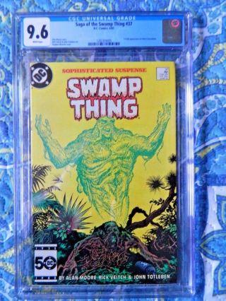 The Saga Of Swamp Thing 37 Cgc 9.  6 (jun 1985,  Dc)