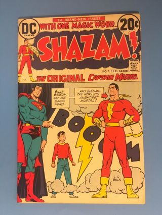 Shazam 1 1973 Vf - Nm Dc Origin & Return Of Captain Marvel Cgc Ready Movie