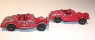 Tootsie Toy Model B Hot Rod Red Convertibles - Qty 2