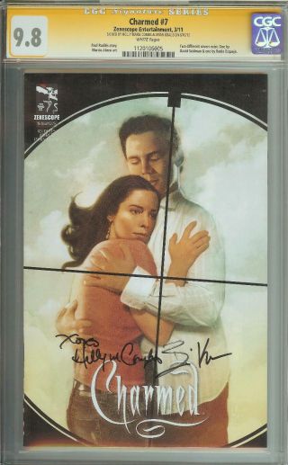 Charmed 7 Ss Cgc 9.  8 Auto Holly Marie Combs Piper Brian Kraus Leo