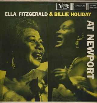 Ella Fitzgerald & Billie Holiday " At Newport " 1958 Verve Mg V 8234 Stunning Nm