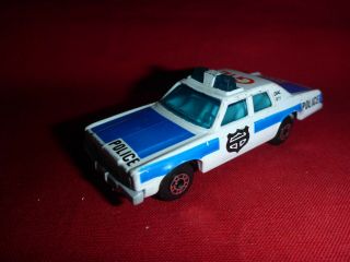 1979 Matchbox Plymouth Gran Fury G12 Police Car 10 Die Cast Toy