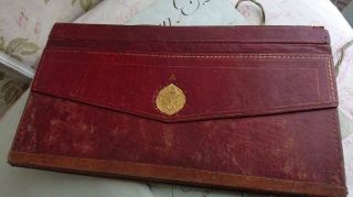 ANTIQUE PERSIAN LEATHER MANUSCRIPT BOOK COVER 18th Century 2