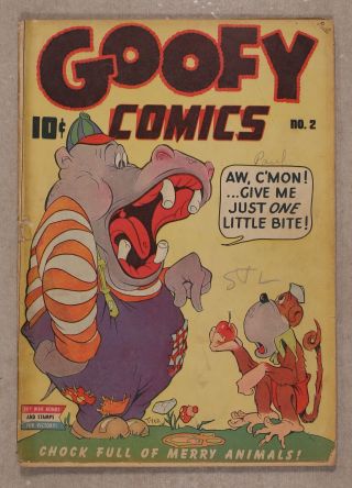 Goofy Comics (nedor/standard) 2 1943 Gd 2.  0