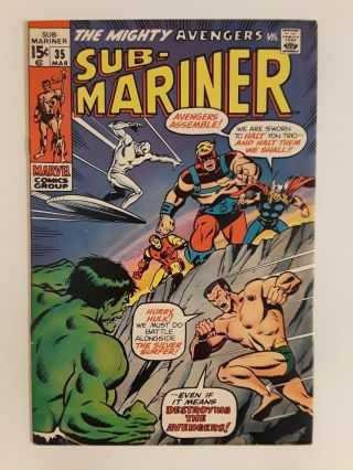 Sub - Mariner 35 (fn 6.  0) 1971 Early Defenders Vs The Avengers Silver Surfer