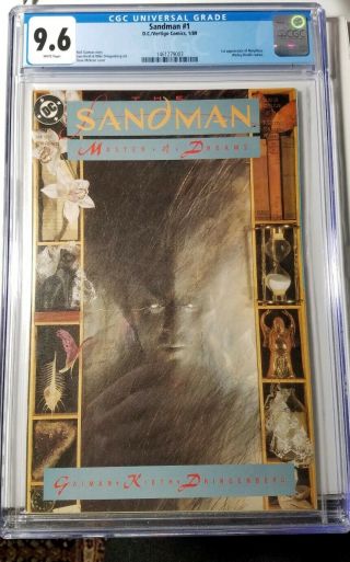 Sandman 1 1st App.  Morpheus Nm,  Cgc 9.  6 Neil Gaiman - Netflix Show - Vertigo 1989