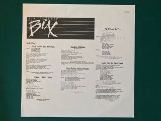 BIX PHILLIP Self Titled LP PRIVATE Xian Modern Soul Boogie SHRINK Rare EX 3