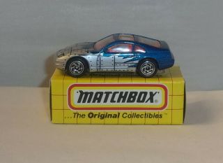 Mj7 Matchbox - Yellow Box - Mb61 Nissan 300zx - Blue & Silver