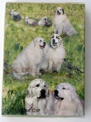 Great Pyrenees Giant Dog Standard Size Playing Cards Deck Poker Games Gift