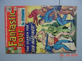 Fantastic Four 27 1964 1st Dr Strange X - Over Stan Lee,  Jack Kirby F/f -