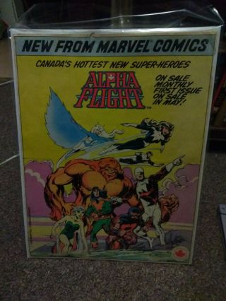 Alpha Flight 1983 John Byrne Marvel Rare Promo Poster X Men Key
