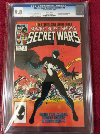 Marvel Heroes Secret Wars 8 Cgc 9.  8 White Pages