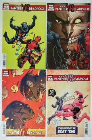 Marvel - Black Panther Vs Deadpool 1,  3,  4,  5 Variants - 1st Prints - With Digital