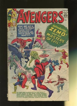 Avengers 6 Gd 2.  0 1 Book Marvel Captain 1st Masters Of Evil Iron Wasp