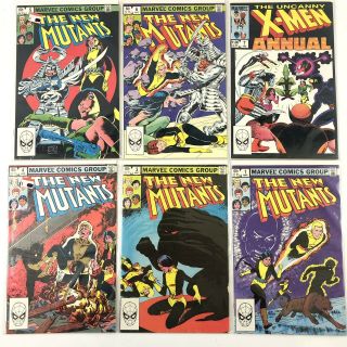 Marvel Comic Books Set Of 6 From 1983 Mutants Xmen