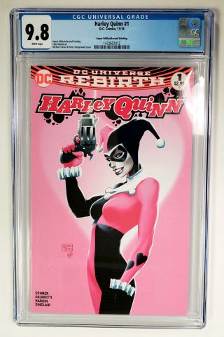 Dc Comics Rebirth Harley Quinn 1 Michael Turner Excl Cover Cgc 9.  8 Book