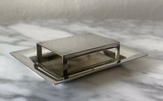 Vintage Tiffany & Co Signed Solid Sterling Silver Match Book Box Cover Tray Set