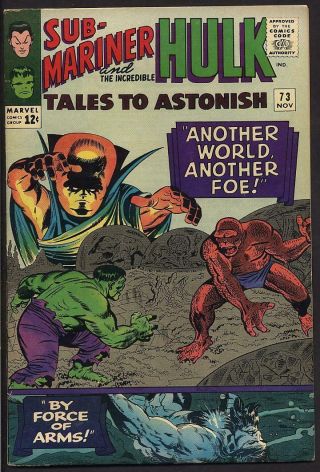 Tales To Astonish 73 Vf - Hulk,  Sub - Mariner