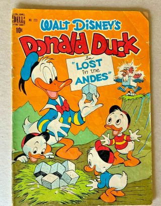 Four Color 223 1949 Dell Walt Disney Donald Duck,  Carl Barks 4.  0 Cr/ow Pages