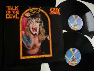 Ozzy Osbourne - Talk Of The Devil - 1982 Uk Jet Double Abum,  Vinyl Ex,