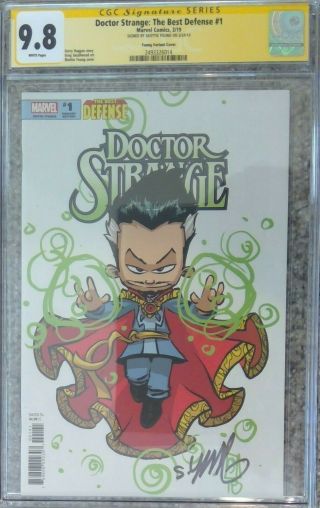 Doctor Strange: The Best Defense 1 Variant_cgc 9.  8 Ss_signed By Skottie Young