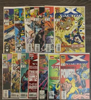 X - Factor Custom Order For Phoenix Marvel Annuals 5,  7,  9.  Issues: 63,  77,  93 - 100.