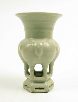 Rare Chinese Porcelain Ru Kiln Three - Sheep Design Vase " Zun "