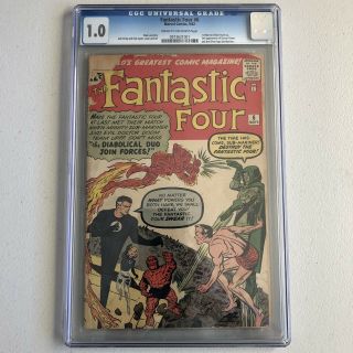 Fantastic Four 6 Cgc 1.  0 Cream To Off - White Pages