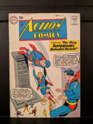 Action Comics 265 Vg Supergirl Cover