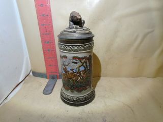 GERZ WILDLIFE STEIN,  MADE IN WEST GERMANY - GRIZZLY BEAR ON LID BY ZINN 2