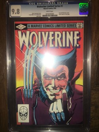 Wolverine 1 Limited Series Cgc 9.  8 White Pages