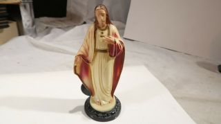 Hartland Jesus Christ Statue Figure 5.  5 Inches Colored With Suction Cup