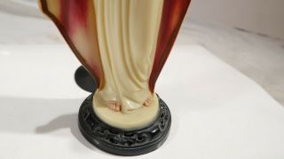 Hartland Jesus Christ Statue Figure 5.  5 Inches Colored with Suction Cup 3