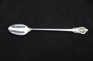 Wallace Grande Baroque Sterling Silver Iced Tea Spoon - 7 - 5/8 " - No Monogram