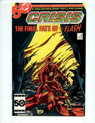 Crisis On Infinite Earths 8 (1985) Death Of Flash Nm 9.  4