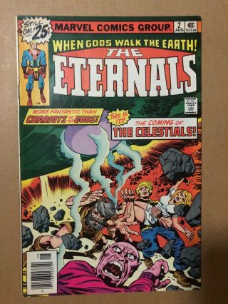The Eternals 2 Marvel August 1976 Vf - Nm Jack Kirby