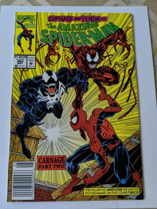 Marvel Comics Spider - Man 362 2nd Full Carnage App.  May 1992