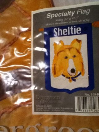 Sheltie Dog Flag